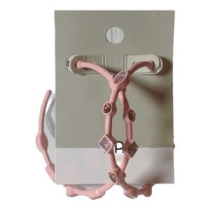 BP Soft Pink Gem Hoops